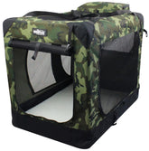 EliteField caja perro 3 puertas vista general: refugio ligero y cómodo para casa y viaje.
