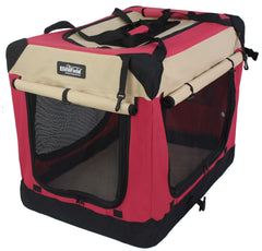 EliteField jaula blanda 4 puertas, dimensiones 30x21x24 pulgadas, espacio cómodo para mascotas
