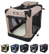 EliteField jaula suave para perro 3 puertas, espaciosa y cómoda para viajar