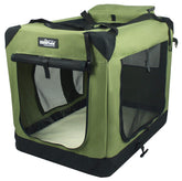 EliteField jaula para perros de tres puertas lista para casa o viaje