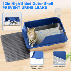 Ellenpent caja XL con dimensiones amplias para gatos grandes