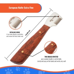 Elmax Pro cuchillo de desprendimiento, diseño ergonómico para uso prolongado sin fatiga.