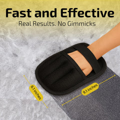 Elmrock guante dedos flexibles: facilita alcanzar orejas, patas y cola para un cuidado suave