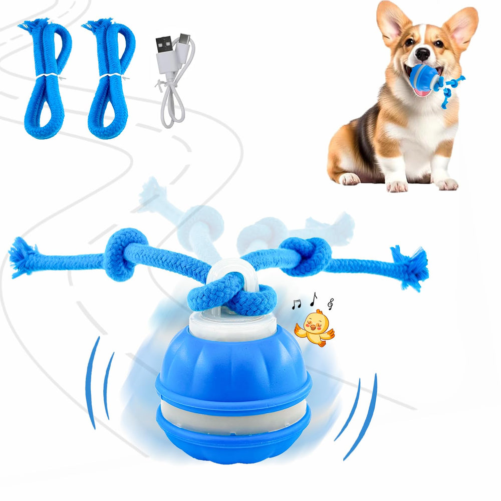 emeqzoa P06 bola interactiva azul que estimula juego y movimiento