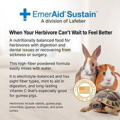 EMERAID Sustain Herbivore: envase fabricado en Estados Unidos, ayuda a la recuperación con sabor suave.