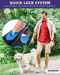 Emperor Pets mango antideslizante facilita el agarre durante caminatas prolongadas