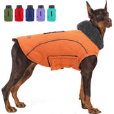 EMUST abrigo para perros con cremallera y arnés, cómodo para caminatas frías