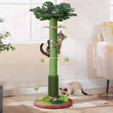 EMUST árbol rasca gatos 40 pulgadas con hojas decorativas para decoración y juego