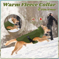 EMUST cuello forrado de fleece, abrigo cálido para el cuello del perro