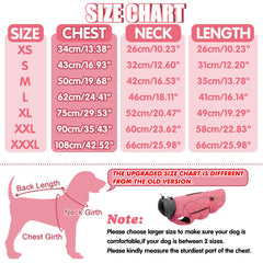 EMUST capa-perro-invierno rosa, cuello-peludo, mantiene al perro cálido en días fríos.