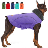 EMUST chaleco de invierno para perros con forro felpa interior, cálido para paseos