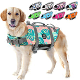 EMUST chaleco salvavidas para perros ajustable ofrece flotación y comodidad.