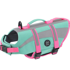 EMUST chaleco salvavidas para perros con bandas reflectantes para mayor visibilidad.