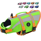 EMUST chaleco salvavidas para perro grande con doble mango, ideal para rescates desde el agua