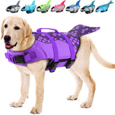 EMUST chaleco salvavidas para perro mermaid morado, flotación estable para nadar