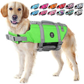 EMUST chaleco salvavidas para perro, ideal para nadar con flotación estable.