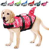 EMUST chaleco salvavidas para perro en rosa camuflado, buena flotación y visibilidad.