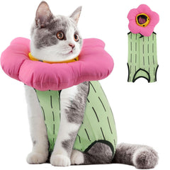 EMUST prenda de recuperación para gato, vista frontal, comodidad posoperatoria