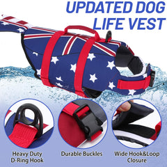 EMUST salvavidas para perros, correas ajustables, ajuste cómodo.