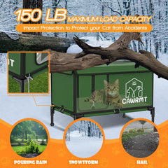 Engtesy casa-gato-base-elevada-aislante: aislamiento adicional y protección frente al suelo.