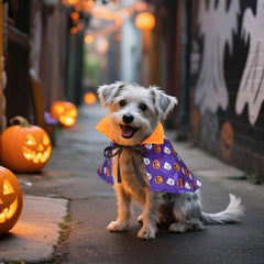 Disfraz de perro Enjoying vampiro para Noche de Brujas y fiestas con mascotas.