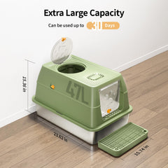 Filtro de carbono Eosarcu en bandeja para gatos, reduce olores y mantiene ambiente fresco