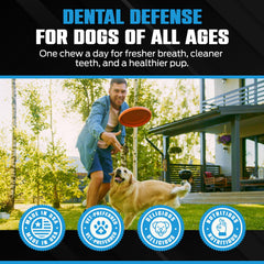 Equinety K10 Dental Chews, aliento-fresco, gracias a menta y perejil, ideal para uso diario.
