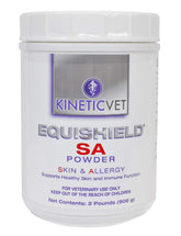 EquiShield SA: polvo para la piel del caballo, apoyo potencial a la hidratación cutánea.