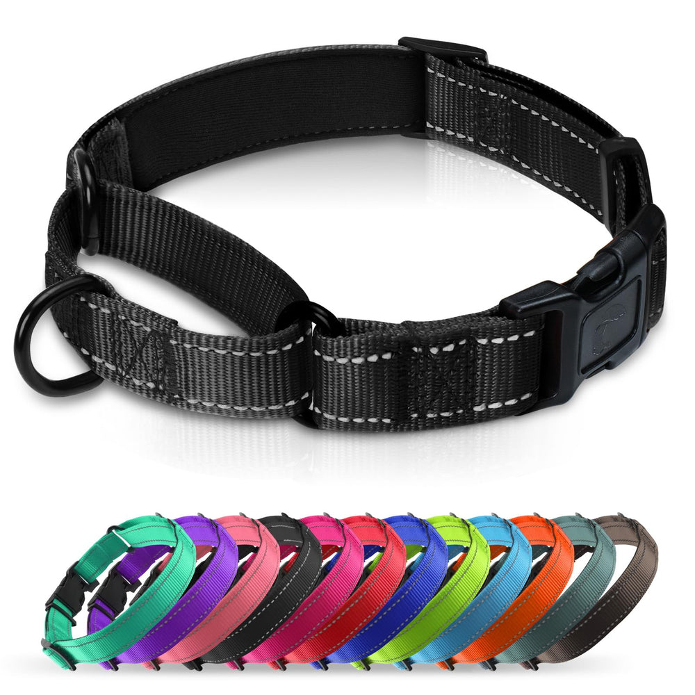 Erbine collar martingale neopreno acolchado negro para paseos cómodos