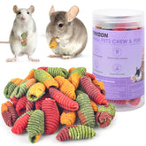 ERKOON Premios naturales para conejos y animales pequeños, ideales para premiar y estimular curiosidad.