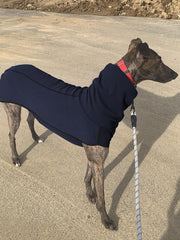Esobo abrigo para perro con forro polar, apertura abdominal alta para facilitar paseos
