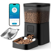 Espelho dispensador de alimentos para gato con desecante mantiene la comida fresca.