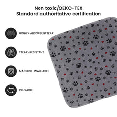 Eswin 4 capas absorbentes para perros, alta absorción y uso repetido.