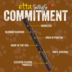 etta says! proteínas variadas para perros, masticables sabrosos y nutritivos.