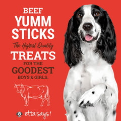 etta says! Yumm Sticks hecho en EE. UU. con calidad humana.