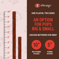 etta says! Yumm Sticks trozos suaves ideales para entrenamiento y recompensas.