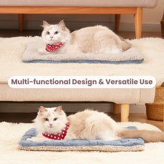 EursurePet diseño reversible de cama para dos caras cálidas.