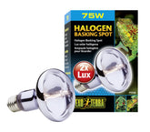 Exo Terra Sun Glo Halogen: lampara-halogen-zona-calor-75w para calor natural y coloración enriquecida.