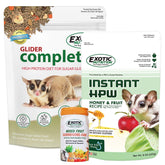 Exotic Nutrition Glider Complete: pellets nutritivos para una dieta equilibrada.