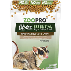 Exotic Nutrition Glider Essential, empaque coco sabor, dieta balanceada para mascotas