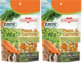 Exotic Nutrition Guisantes y Zanahorias en empaque de 8 oz para mascotas.