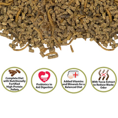 Lombrices secas Hedgehog Complete para proteína adicional