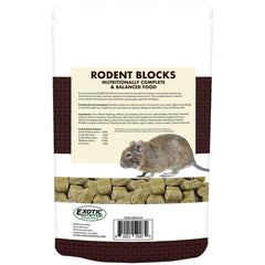 Exotic Nutrition Bloques para Roedores en cuenco, fáciles de servir.