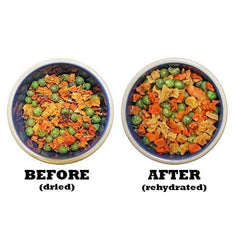 Exotic Nutrition Veggie Blend: trocitos de zanahoria y guisantes para masticación dental saludable