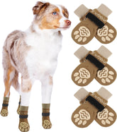 EXPAWLORER botas antideslizantes para perros, 6 piezas, mejor tracción en suelos lisos.