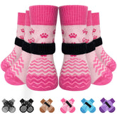 EXPAWLORER calcetines antideslizantes para perro, mejor tracción en suelos lisos.