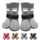 EXPAWLORER calcetines antideslizantes para perro, mejora la tracción en suelos.