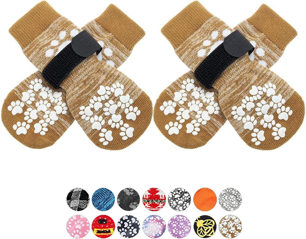 EXPAWLORER calcetines antideslizantes para perros, vista superior, mejor agarre en pisos