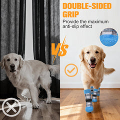 EXPAWLORER calcetines anti-deslizantes, doble cara, mayor agarre en superficies lisas, para perros.