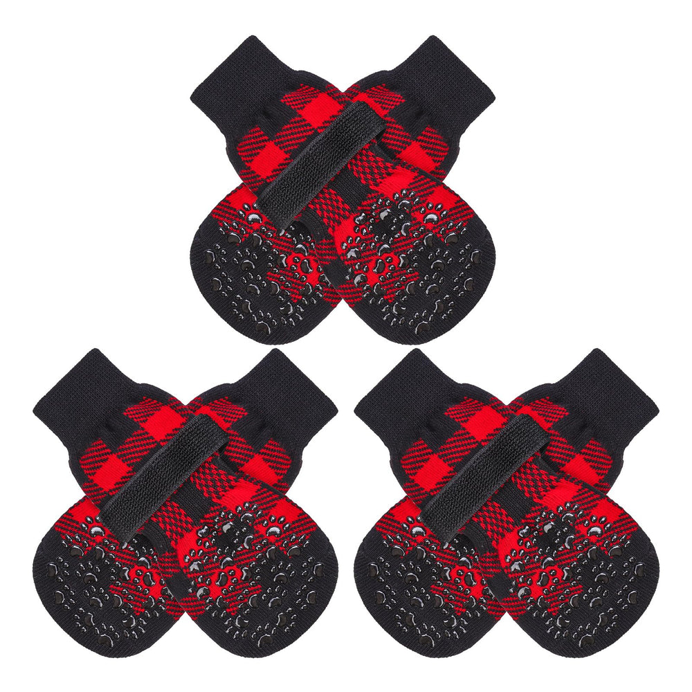 EXPAWLORER calcetines para perro con antideslizante doble, mayor agarre en suelos.